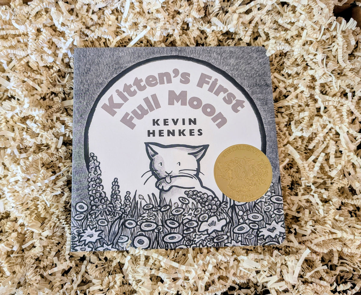 Moon - Baby Book Gift Box | Goodnight Moon and Kitten's First Full Moon Book Bundle with Owl Lovey