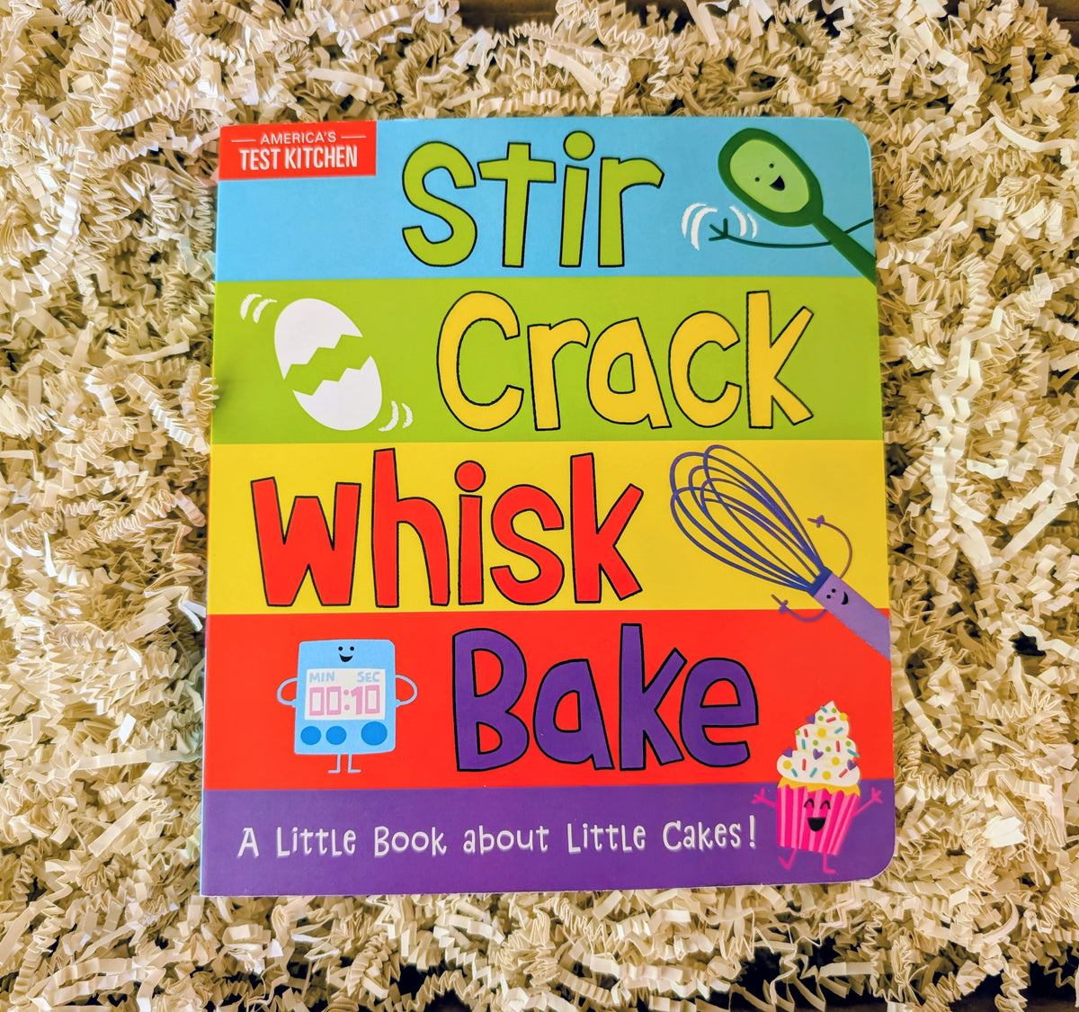 Food - Baby Book Gift Box | Stir Crack Whisk Bake & Eating the Alphabet Book Bundle with Veggie Teether Toy
