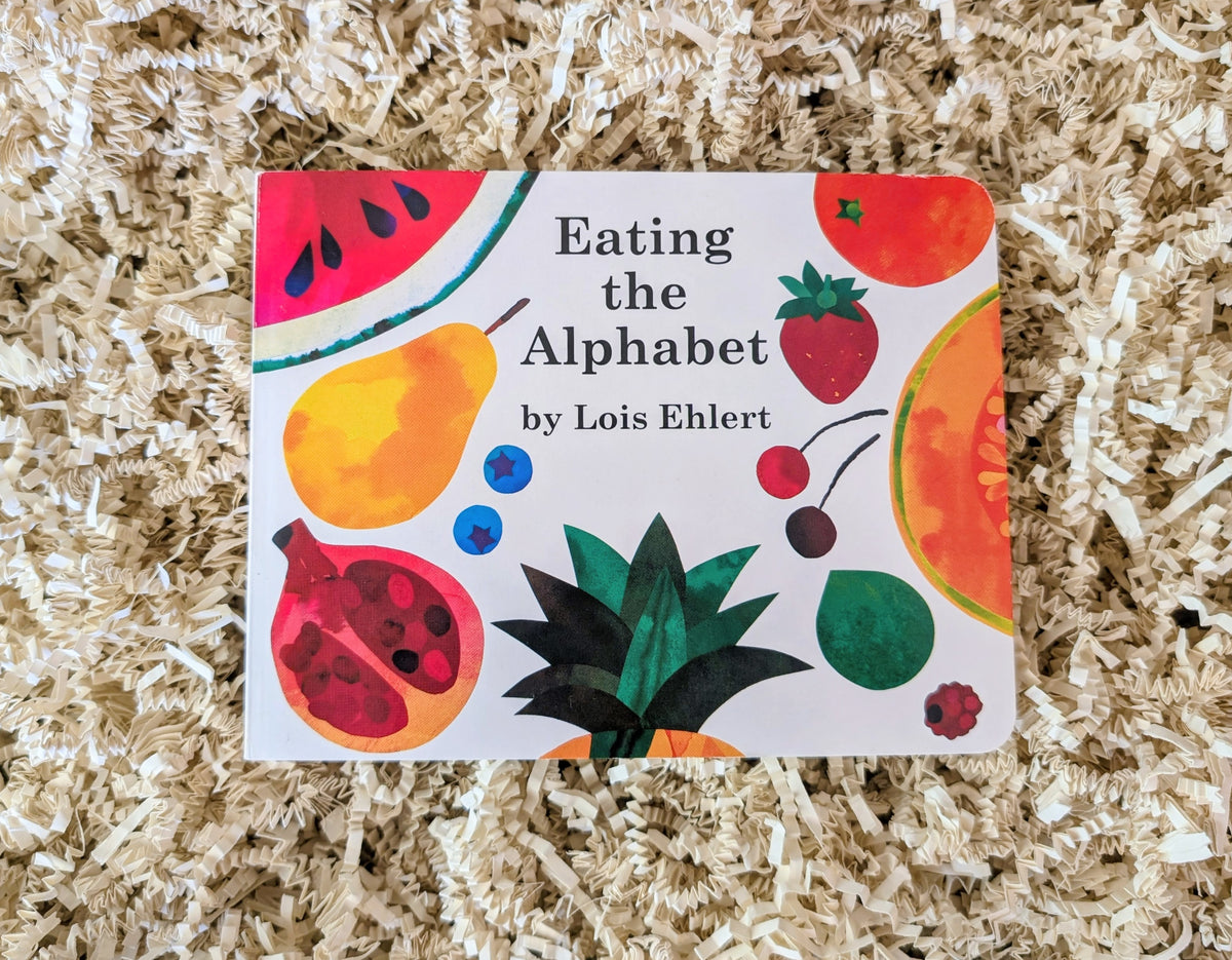 Food - Baby Book Gift Box | Stir Crack Whisk Bake & Eating the Alphabet Book Bundle with Veggie Teether Toy