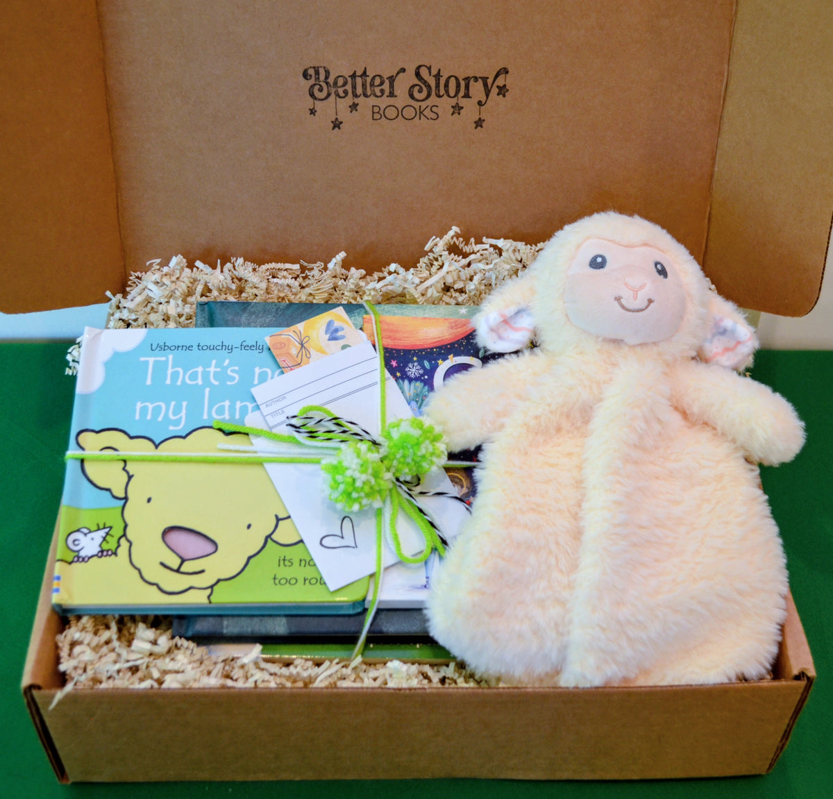 Bible Stories - Baby Book Gift Box | Near - Psalm 139 & God Made You Too Book Bundle with Lamb Lovey