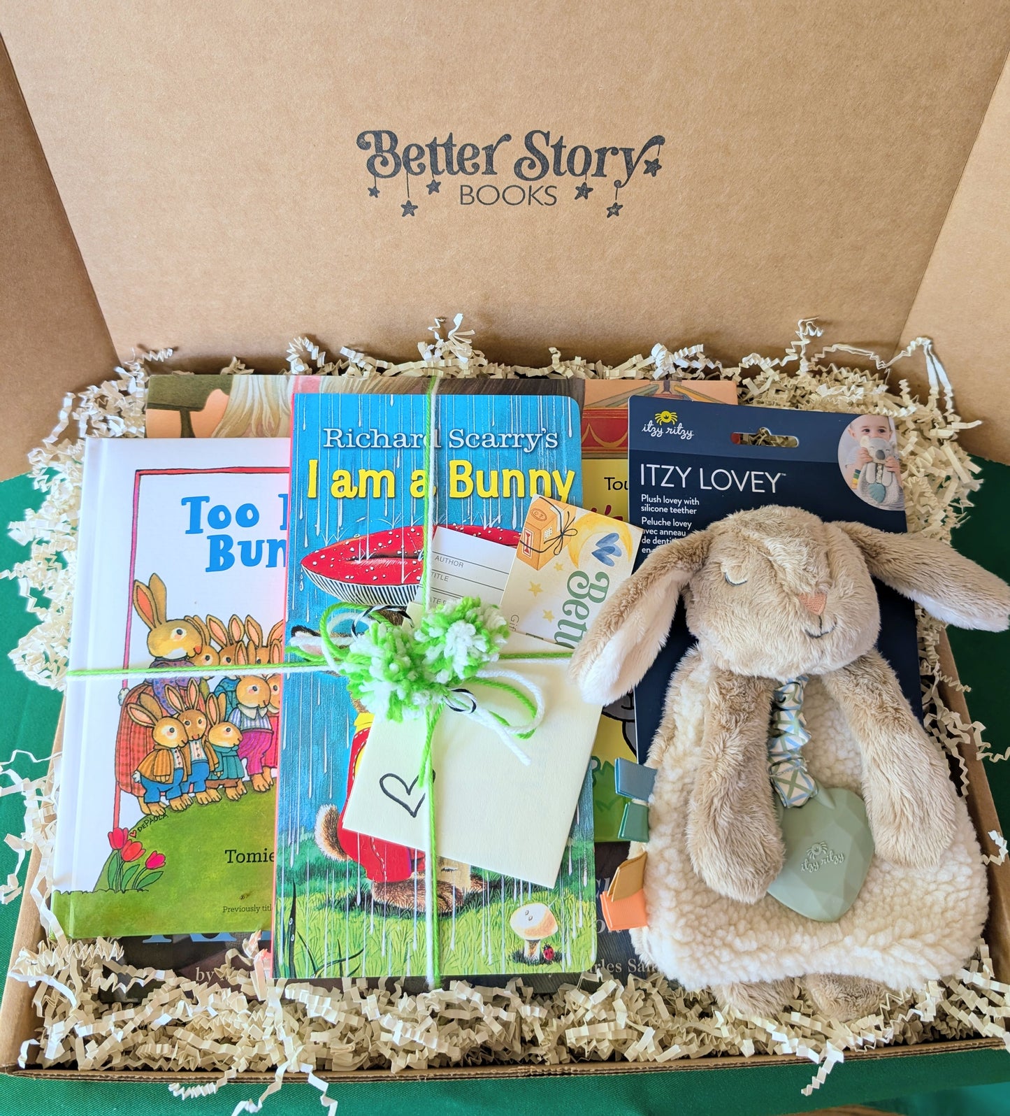 Bunny Baby Gift Box & Book Bundle | Velveteen Rabbit & I am a Bunny Book Bundle with Bunny Lovey