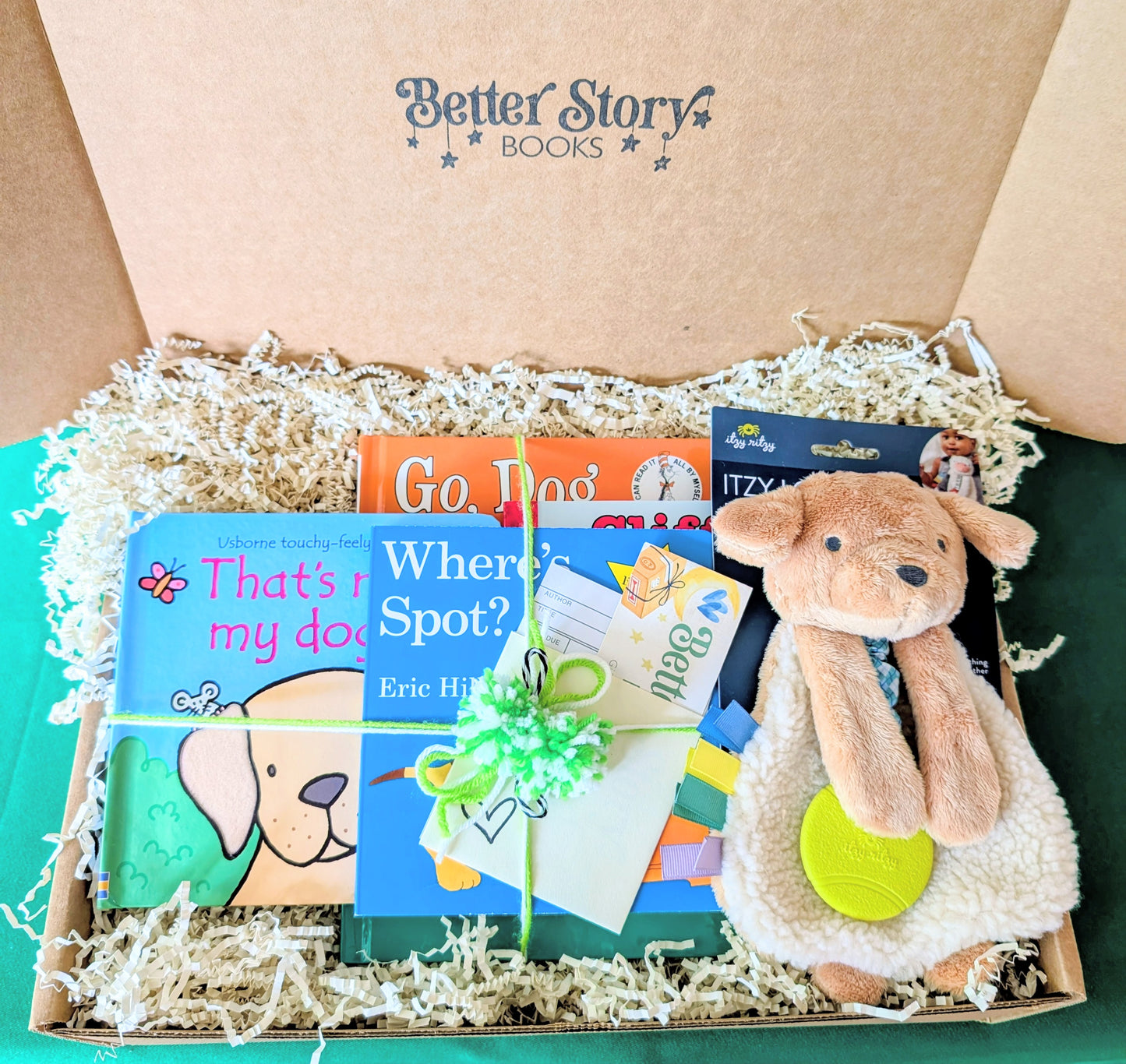 Puppy Dog Baby Gift Box & Book Bundle | Go Dog, Go & Clifford Book Bundle with Puppy Lovey