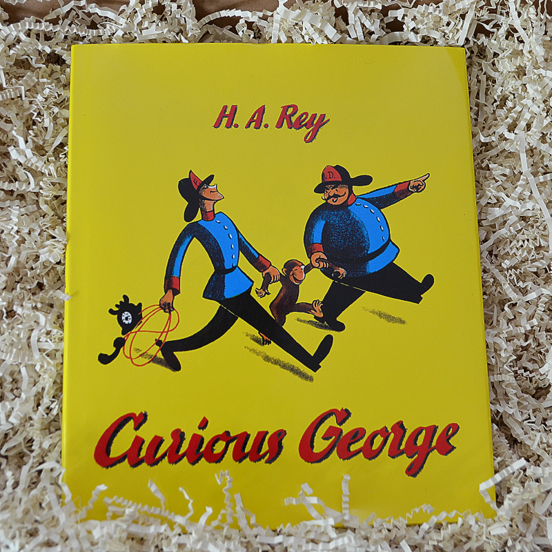 Zoo Animal Baby Gift Box & Book Bundle | Curious George & Dear Zoo Book Bundle with Koala Lovey