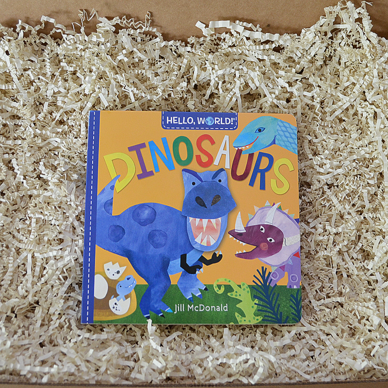 Dinosaur Baby Gift Box & Book Bundle | How do Dinosaurs Say Good Night Book Bundle with Dino Lovey